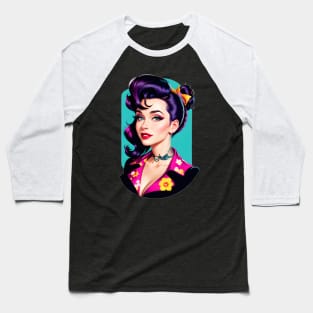 Rockabilly Girl 03 Baseball T-Shirt